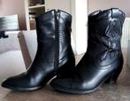 BOTTES CUIR NOIRES, Vêtements | Femmes, Chaussures, Noir, Porté, Enlèvement ou Envoi, Boots et Botinnes