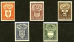 België 1947 Wapenschilden OBP 756/60**, Postzegels en Munten, Postzegels | Europa | België, Orginele gom, Ophalen of Verzenden