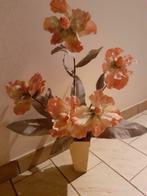fleurs artificielles en pot beige, Maison & Meubles, Plantes d'intérieur, Enlèvement, Moins de 100 cm