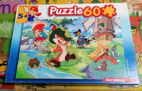 Puzzle Le chat botté 60 Pièces, Enfants & Bébés, Jouets | Puzzles pour enfants, Neuf, 4 à 6 ans, Plus de 50 pièces, Enlèvement ou Envoi