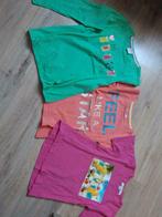 Set 2 T-shirts en 1 longsleeve maat 104/110, Kinderen en Baby's, Kinderkleding | Maat 104, Meisje, Ophalen