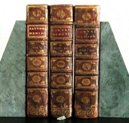 Satyre Menippée 1726 Driedelige set, Antiek en Kunst, Antiek | Boeken en Manuscripten, Ophalen of Verzenden
