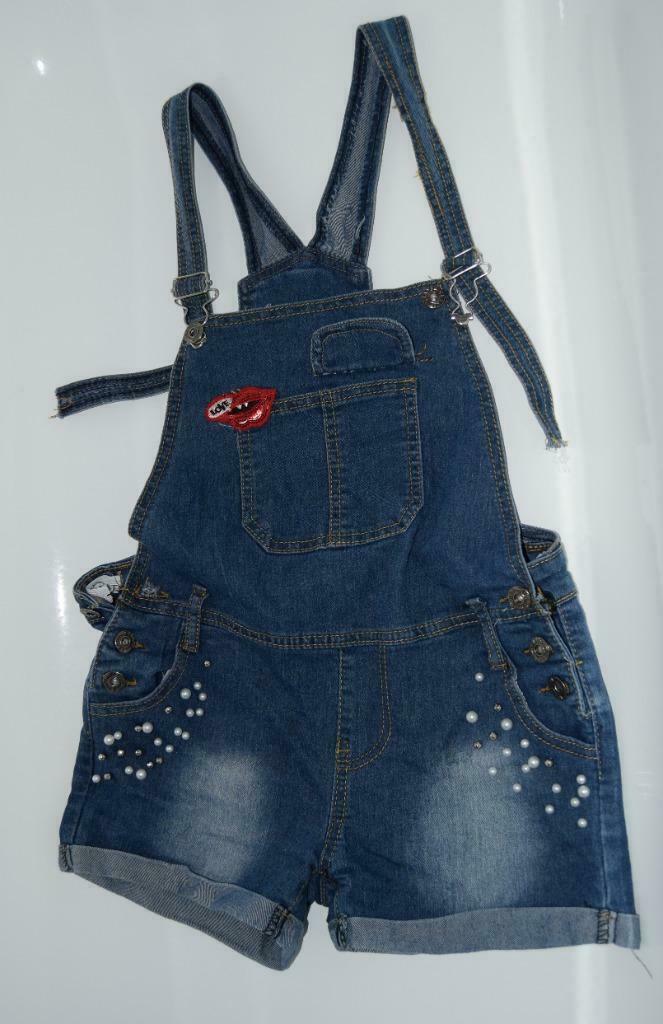 Jeans playsuit Léa Malice (14 jaar), Kinderen en Baby's, Kinderkleding | Maat 164, Zo goed als nieuw, Meisje, Broek, Ophalen of Verzenden