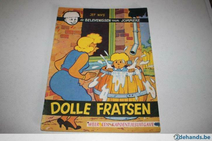 Jommeke : Dolle fratsen 2-de druk uit 1965 nr 23 A, Boeken, Stripverhalen, Gelezen, Ophalen of Verzenden