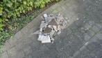 Tegels blauwe steen in stukken, Tuin en Terras, Ophalen, Gebruikt, Overige typen, Natuursteen