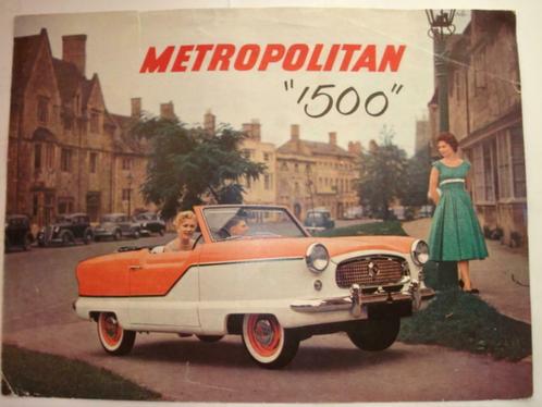 Metropolitan 1500 1957 1958 Nash Austin feuille de Brochure, Livres, Autos | Brochures & Magazines, Utilisé, Autres marques, Envoi