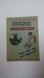 KOOKBOEK : IMPERIALE PRODUKTEN WERELDTENTOONSTELLING 1935, Boeken, Ophalen