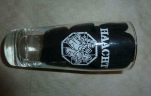 #H bier glas HAACHT wit logo zonder ribbels 25cl, Verzamelen, Glas en Drinkglazen, Nieuw, Bierglas, Ophalen of Verzenden