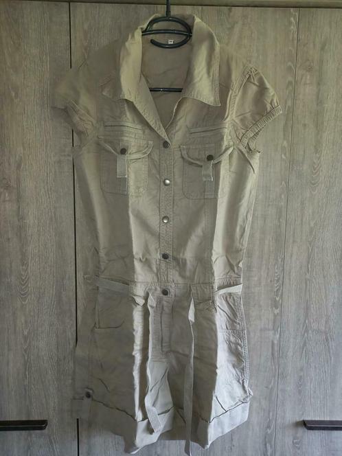 Playsuit Bel&Bo maat 36, Kleding | Dames, Jumpsuits, Zo goed als nieuw, Maat 36 (S), Beige, Ophalen of Verzenden