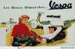 Vespa Retro reclame op lak F231, Antiek en Kunst, Ophalen of Verzenden