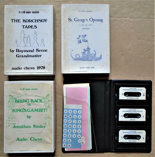 14 cassettes "Audio Chess" (Korchnoy, Spassky, Karpov, etc.), Hobby & Loisirs créatifs, Jeux de société | Jeux de plateau, Utilisé