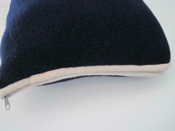 fleece dekentje : donkerblauw, Huis en Inrichting, Ophalen of Verzenden, Zo goed als nieuw