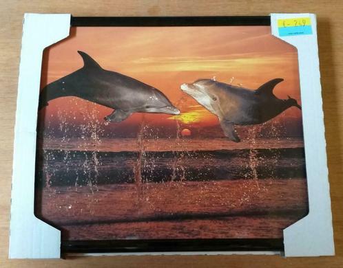 Cadre en plastique neuf - dauphins, Huis en Inrichting, Woonaccessoires | Lijsten, Nieuw, Minder dan 50 cm, Minder dan 50 cm, Kunststof