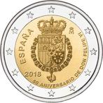 2 euro Spanje 2018 UNC 50ste verjaardag van koning Felipe VI, Postzegels en Munten, Munten | Europa | Euromunten, 2 euro, Setje