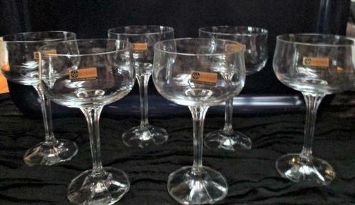 6 Champagne coupes kristal, Huis en Inrichting, Keuken | Servies, Nieuw, Glas of Glazen, Overige materialen, Ophalen
