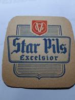 oude bierkaartje: Star Pils Excelsior, Verzamelen, Ophalen of Verzenden