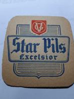 oude bierkaartje: Star Pils Excelsior, Verzamelen, Biermerken, Ophalen of Verzenden