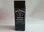 Zwarte metalen doos van fles Jack Daniel’s Old No 7, leeg, Verzamelen, Blikken, Ophalen of Verzenden, Nieuw, Overige, Overige merken