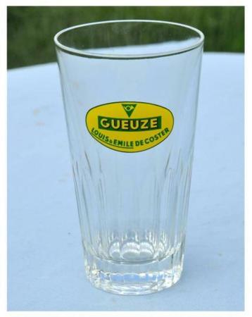 §ancien verre gueuze de coster ecusson jaune  (n°10), Enlèvement ou Envoi, Comme neuf, Verre ou Verres, Autres marques