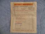 oud document, factuur, Matthieu's beddenbedrijf, 1961, Antiek en Kunst, Antiek | Kantoor en Zakelijk, Verzenden