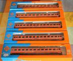 Roco 4236 & 37 - 5 wagens 1/100 NMBS I6 B11 Eurofima oranje, Roco, Gebruikt, Ophalen of Verzenden, Wagon