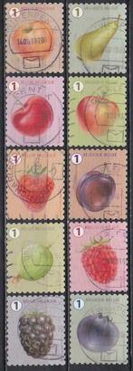 BELGIE 4800 / 4809   SERIE 10 ROLZEGELS FRUIT, Postzegels en Munten, Postzegels | Europa | België, Gestempeld, Verzenden, Gestempeld