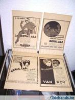 4 x estampes brasserie Van Roy Wieze, Royale Ale R. Vandoren, Collections, Marques de bière, Autres marques, Autres types, Utilisé
