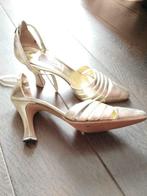 Sandales cuir dorées cyprès, Autres couleurs, Chaussures à haut talons, Enlèvement, Porté