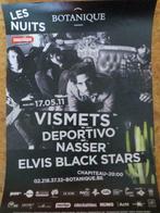 VISMETS / ELVIS BLACK - RARE OFFICIAL PROMO POSTER BOTANIQUE, Verzamelen, Rechthoekig Staand, Verzenden, Deurposter of groter