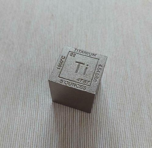 USA - 5 Ounces .999 Fine Titanium Bullion Kubus/Cube - NEW, Timbres & Monnaies, Monnaies | Amérique, Argent, Envoi