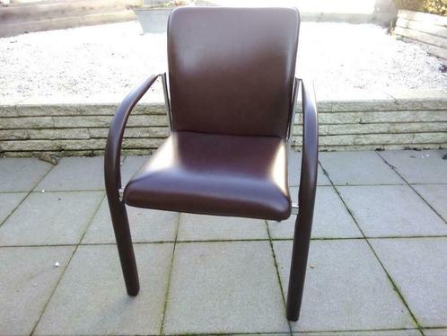 6 Leolux design stoelen echt leder armstoelen, Huis en Inrichting, Stoelen, Zo goed als nieuw, Ophalen of Verzenden