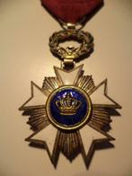 ABBL medaille Kroonorde Officier met gekruiste zwaarden WW I, Verzamelen, Ophalen of Verzenden