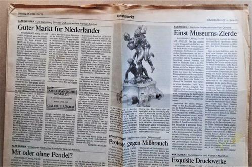 Auktionen: Handelsblatt/Dienstag, 18.4.1989/Nr. 75 - p.21/24, Verzamelen, Tijdschriften, Kranten en Knipsels, Krant, 1980 tot heden