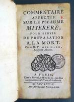 2 antieke boeken 1697 en 1739 ter voorbereiding dood sterven, Ophalen of Verzenden