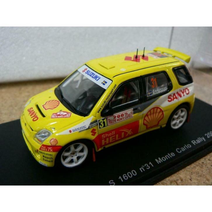 1:43 Spark Suzuki Ignis S1600 Monte Carlo rally 2005, Hobby en Vrije tijd, Modelbouw | Auto's en Voertuigen, Nieuw, Auto, Ophalen of Verzenden