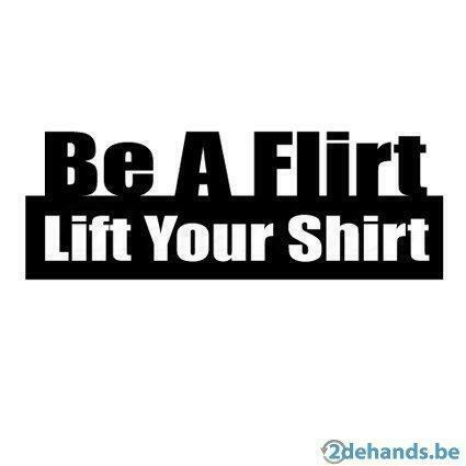 Be A Flirt Lift Your Shirt JDM Stickers, Auto diversen, Autostickers, Verzenden