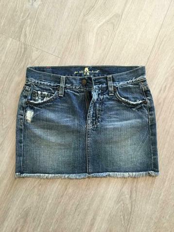For all mankind, jeans mini rokje, maat 24, Enlèvement, Comme neuf