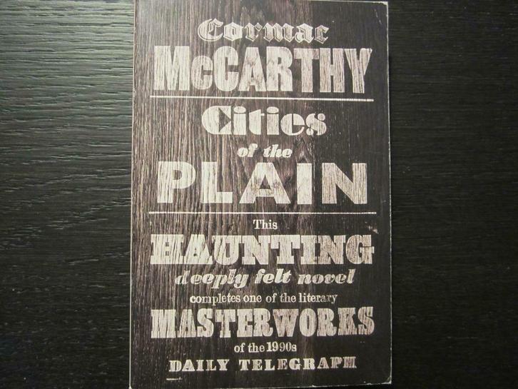 Cities of the Plain   -Cormac McCarthy-, Boeken, Literatuur, Zo goed als nieuw, Ophalen of Verzenden