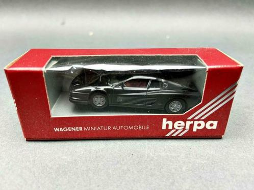 FERRARI Testarossa Black 1/87 HO HERPA Germany Neuve + Boite, Hobby & Loisirs créatifs, Voitures miniatures | 1:87, Neuf, Voiture