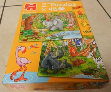 2 puzzles Animaux 4 ans + disponible aux enchères