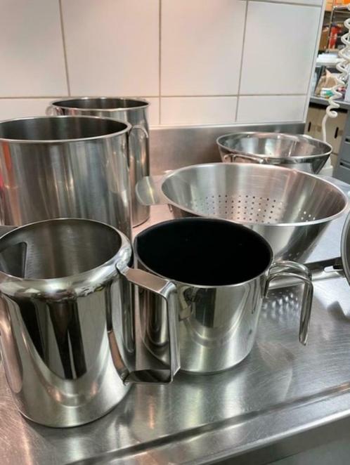 inox keukengerei, Huis en Inrichting, Keuken | Potten en Pannen, Gebruikt, Overige typen, Inox, Ophalen