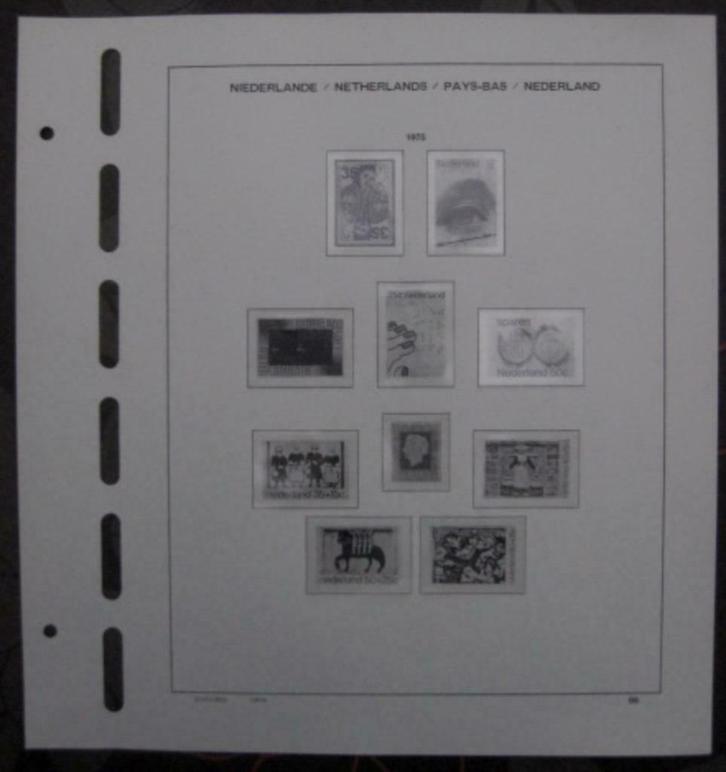 Schaubek pre-printed pagina's Nederland, Postzegels en Munten, Postzegels | Toebehoren, Ophalen of Verzenden