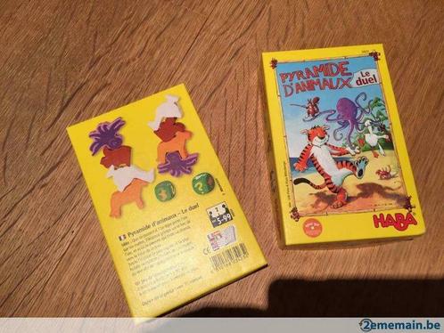 pyramide d'animaux, le duel (Haba), jeu de societe, Hobby en Vrije tijd, Gezelschapsspellen | Overige, Gebruikt, Ophalen