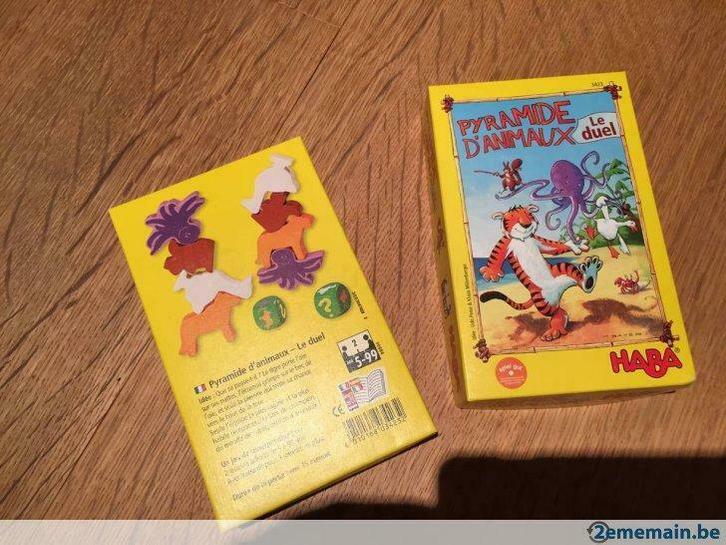 pyramide d'animaux, le duel (Haba), jeu de societe, Hobby en Vrije tijd, Gezelschapsspellen | Overige, Gebruikt, Ophalen