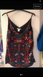 Top H&M fleui XS, Comme neuf, Taille 34 (XS) ou plus petite, Sans manches, Autres couleurs