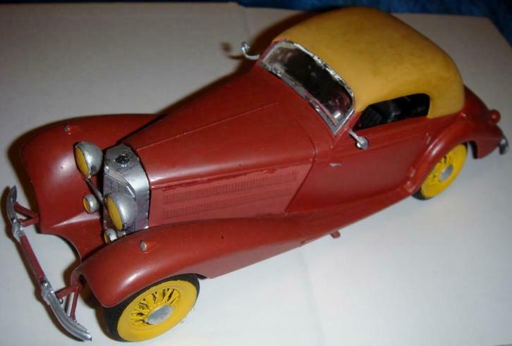 Mercedes-Benz 540-K Cabriolet Supercharged, 1936, 1/24, Hobby en Vrije tijd, Modelbouw | Auto's en Voertuigen, Gebruikt, Auto