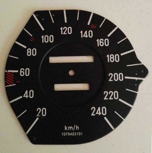 Wijzerplaat Km/h Snelheidsmeter teller MB SL107 (240Km/h), Auto-onderdelen, Dashboard en Schakelaars, Mercedes-Benz, Nieuw, Ophalen