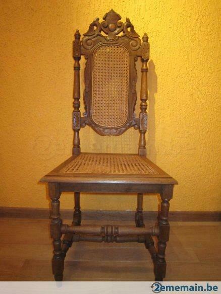 8 chaises antiques cannelées et sculptées en chêne massif, Antiquités & Art, Antiquités | Meubles | Armoires, Enlèvement
