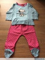 Mooie 2-delige pyjama Snoopy maat 62-68, Kinderen en Baby's, Ophalen of Verzenden, Gebruikt, Meisje, Nacht- of Onderkleding