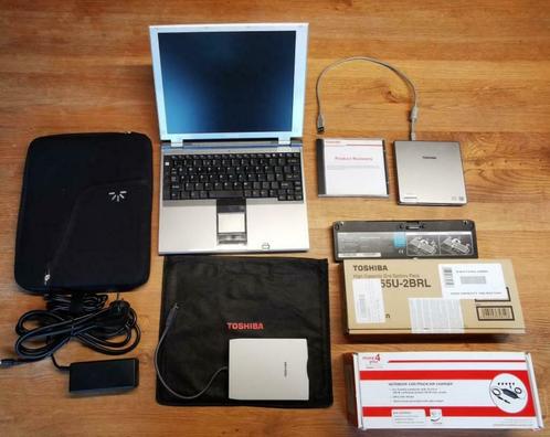 PC portable 12,1" Vintage Toshiba Portégé R200 + accessoires, Computers en Software, Windows Laptops, Zo goed als nieuw, 12 inch